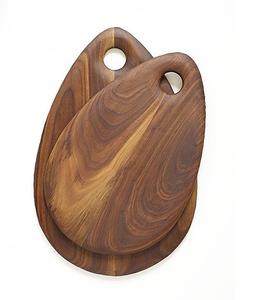 Tabla de cortar de madera decorativa de forma afilada ovalada, nuevo diseño de alta calidad, superventas con cuerda colgante - Product Image 6