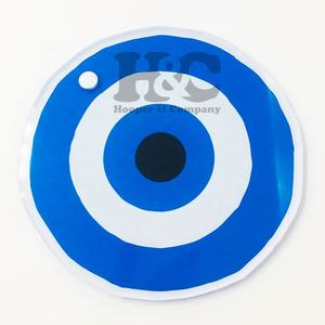 Tendance du moment : Outil d'extension de cils en acrylique carré motif œil bleu et rose, écologique et durable, avec logo magnétique - Product Image 1