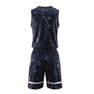 Uniforme de Baloncesto Ligero y Duradero con Estampado para Club Deportivo, Liga, Práctica, Diseño Moderno de Alto Rendimiento, 100% Poliéster, Secado Rápido - Product Image 2