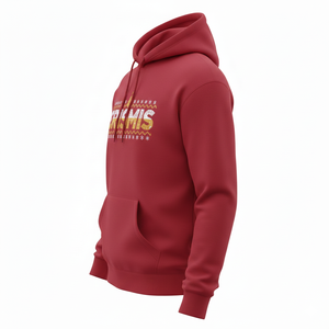 Sudadera con Capucha Roja Navideña Familiar de Buena Calidad, Personalizada con Transferencia Térmica, Unisex, Informal de Invierno, Transpirable, de Felpa Tejida, 100% Algodón - Product Image 2