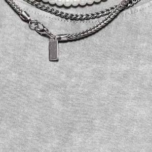 High Quality 100% Cotton Washed 180 Grams Heavyweight Vintage Formal Long Knitted T-Shirt Men Custom Oversized - Product Image 3