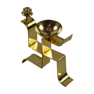 Diseño de Material de latón Joti Diya pulido brillante para decoración festiva de Diwali Akhand Joti Diya diseño decorativo para el hogar artículo Pooja - Product Image 3