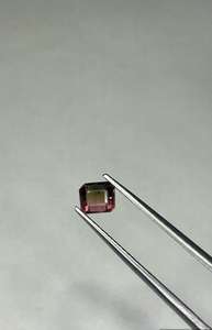 Tourmaline naturelle facettée de 5x4 mm, couleur bio, coupe octogonale. - Product Image 2