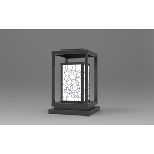 DNT.002.06 Lámpara Solar de Jardín Premium de 5W LED, Color Blanco Cálido, Cuerpo de Hierro, IP65, Energía Solar AC 220V 3000K para Uso en Exteriores y Carreteras - Product Image 1