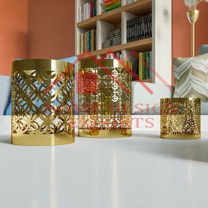 Gold Finished Metal <b>Candle</b> Votive <b>Candle</b>-<b>Hurricane</b> at Wholesale rate - Product Image 3