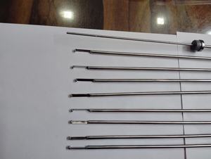 Jeu d'instruments laparoscopiques manuels 5mm en acier inoxydable Poussoir à nœud en L Cuillère Marque WMS Garantie 1 an Classe I pour - Product Image 3