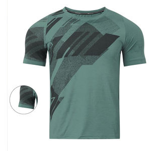 Camisetas de manga corta para hombre, camisetas transpirables de mezcla de algodón para hombre, camisetas con logotipo personalizado a precio al por mayor para hombre - Product Image 3