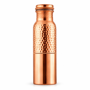 Stylish handcrafted <b>copper</b> <b>drinking</b> <b>bottle</b> combining traditional craftsmanship with modern design for retail, gifting, and whole - Product Image 1