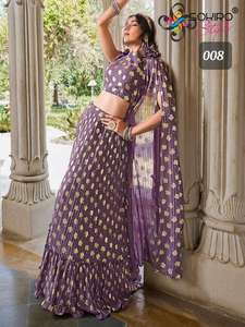 Best Quality Ethnic Georgette <b>Lehenga</b> Choli with Dupatta Embroidery Work for Wedding and Party - Product Image 6