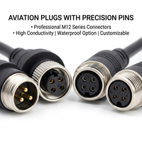 Harnais vidéo personnalisé 20 broches vers 5x M12, câble en cuivre pur 20 conducteurs pour système DVR GPS de camion poids lourd