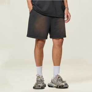 กางเกงขาสั้นผ้าฟลีซสำหรับผู้ชายวินเทจผ้าคอตตอนสีสดใส - Product Image 4