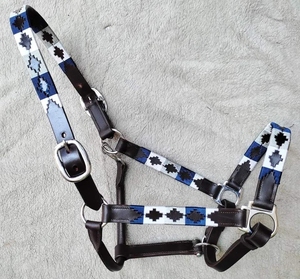 Cavezza da Polo in Cuoio di Qualità Superiore / Cuoio Marrone Oliato - Taglie Full - Cob - Pony - <span class=keywords><strong>Accessori</strong></span> Sportivi per il Polo - Product Image 2