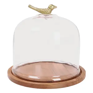 ลูกบิดเค้กไม้ทำด้วยมือพร้อมโดมแก้วผู้ผลิตขายส่งบ้านและของตกแต่งระดับพรีเมี่ยมจากโรงงาน - Product Image 2