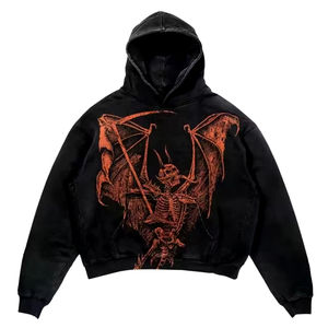 Venta al por mayor 380gsm Cropped Hoodie Hombres 100% Algodón En Blanco Grueso French Terry Calidad de lujo Peso pesado de gran tamaño - Product Image 3