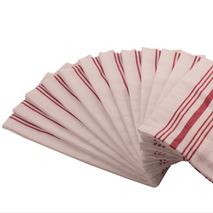 Ensemble de serviettes et napperons Bistro 100% coton-Bleu tissé à séchage rapide pour usage domestique - Product Image 1