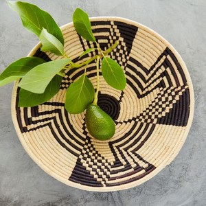 Wooden Rattan Serving Bowl in Natural Finished with Latest Round Design Perfect for Stylish <b>Dinnerware</b> Accessories - Product Image 1