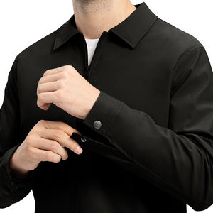 Chaqueta de Color Sólido de Nuevo Diseño al por Mayor para Hombre, Chaqueta Cortavientos de Manga Larga Hecha a Medida, Estilo Clásico - Product Image 2