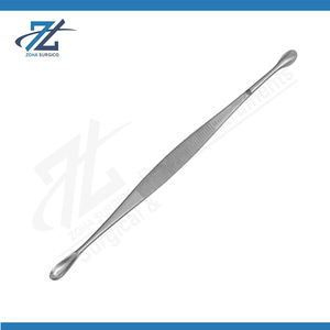 Espátula Ósea Volkmann de Doble Extremo Recta de 175 mm de Largo, Instrumentos Quirúrgicos Manuales de Acero Inoxidable, Fabricante Pakistán, CE - Product Image 2