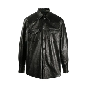 Meilleur design Chemises en cuir pour hommes best-seller en ligne/Tenue décontractée à bas quantité minimale de commande Chemises confortables pour hommes au style unique - Product Image 3