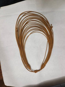 Collier ras du cou de luxe épais multicouche en cordon ciré, broderie de créateur, idéal pour les fêtes et comme cadeau pour femme - Product Image 5