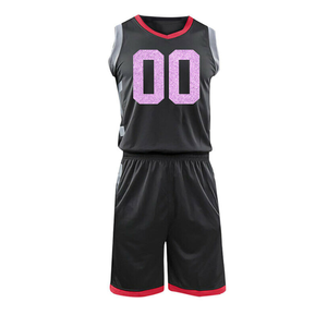 Uniforme de basket-ball de couleur unie sur mesure de haute qualité, dernière conception, matériau en polyester grande taille à vendre - Product Image 4