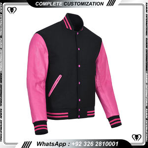 Haute qualité Vintage lavage Denim cuir manches Letterman Varsity veste en gros Chenille broderie Patch veste d'hiver - Product Image 3