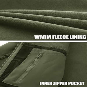 Veste Softshell en Toile Imperméable et Confortable pour Homme Style High Street Hiver Chaud Coupe-Vent Lettre Extérieur Choix Parfait - Product Image 5