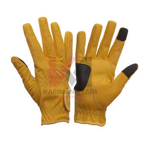 Último diseño Guantes de equitación Guantes ecuestres duraderos Hombres Mujeres Agarre Material transpirable Guantes de equitación Caballos Asequible - Product Image 1