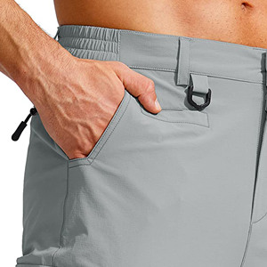 Pantalones de hombre para adultos, pantalones informales de pierna ancha para hombre con múltiples bolsillos en la parte trasera y delantera, método de tejido de punto - Product Image 2