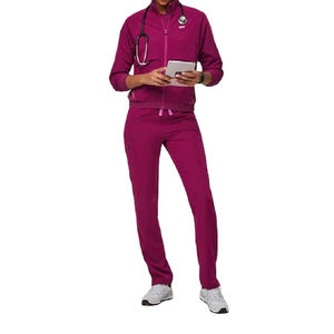 05% de réduction sur le dernier design élégant femmes soins infirmiers médicaux gommages médecins uniforme soins infirmiers médicaux gommages uniforme Bellbottom pantalon - Product Image 6