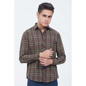 WESTON Men's Casual Regular Fit Spread Collar Button-Up Shirt 100% Cotton Poplin Breathable Checked Pattern Sizes Small <b>Extra</b> - Product Image 4