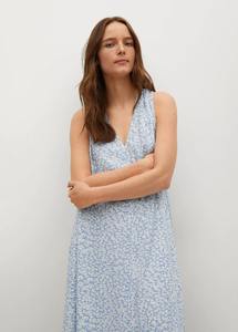 Venta al por mayor logotipo personalizado señoras sin mangas floral impreso indefinido Casual Maxi vestido mujeres vacaciones estilo impreso espalda descubierta Maxi - Product Image 2