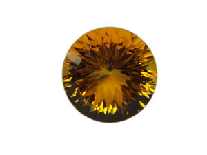 พลอยควอตซ์น้ำผึ้งแท้ทรงเว้าตัดเป็นทรงกลมหลวมอัญมณีแท้สำหรับการทำเครื่องประดับ - Product Image 3