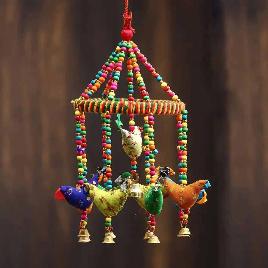 New Jaipur thủ công mỹ nghệ bông cửa treo chuông toran gói của 1 truyền thống cửa và tường treo cho trang trí nhà
