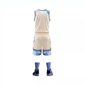 Maillot de basket-ball personnalisé pour hommes, Design personnalisé, Sublimation, vente en gros, prix bon marché, nouveau Style, uniformes de basket-ball, ensembles pour adultes - Product Image 6