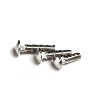 China Supplier DIN603 Carriage Bolt A2 A4 Stainless Steel Round Head Square Neck M16 Carriage Bolt