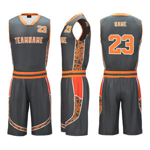 Conjunto de uniforme de baloncesto de talla grande para adultos clásico, camiseta transpirable, logotipo del equipo, ropa deportiva de entrenamiento de competición, sublimación - Product Image 3