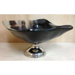 ชุดจานชามวัวฮอร์นทำด้วยมือมีเอกลักษณ์เครื่องใช้บนโต๊ะอาหารสำหรับวางบนโต๊ะและบ้านทำจากเขาควายแท้จากงานฝีมือรูปพระจันทร์เสี้ยว - Product Image 3