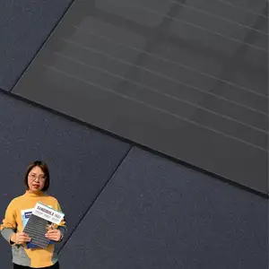 Panel Solar de 550W para techado de casa, sistema de azulejos fotovoltaicos con tasa de conversión eficiente de BIPV para techo