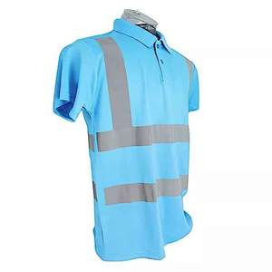 Camiseta Polo de Seguridad de Alta Visibilidad para Hombre, Personalizada con Cinta Reflectante, de Poliéster, Impermeable, Transpirable y de Secado Rápido - Product Image 2