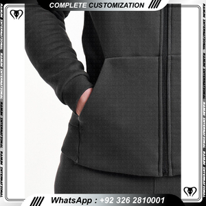 Derniers sweats à capuche surdimensionnés personnalisés pour hommes vêtements d'hiver avec fermeture à glissière et logo brodé Street Style ODM Supply - Product Image 6