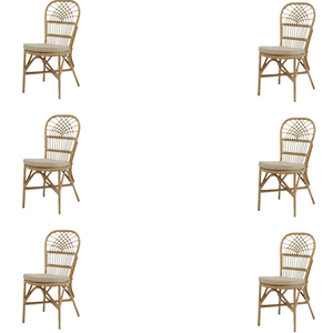 Silla de Comedor Dove Bamboo - Diseño Modular Acolchado Moderno para Uso Escolar y Doméstico - Product Image 1