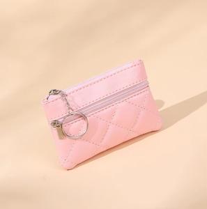 Nouvel arrivage porte-monnaie tendance avec double fermeture éclair et surpiqûres porte-monnaie porte-clés personnalisé pour femmes sac porte-monnaie à carte ouverte multicolore Portefeuille - Product Image 3