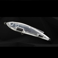 65g/13.9cm non peint grand jeu bâton appât 2.310z/5.47in ABS Stickbait leurre corps non peint leurre blancs
