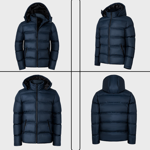 Veste matelassée camouflage de style formel pour homme, imperméable, coupe-vent, en coton épais, fermeture éclair, col rond, revêtement en toile - Product Image 6