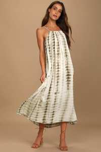 เดรสมัดย้อมกันแดดของผู้หญิง,เดรสกระโปรงแม็กซี่แฟชั่นแบบวันพีซขนาดใหญ่พิเศษฤดูร้อนปี2022 - Product Image 3