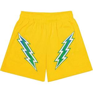 Pantalones cortos para hombre con estampado de sublimación de estilo callejero, ropa de gimnasio de malla Premium con gráfico personalizado, secado rápido, transpirable, fábrica OEM - Product Image 3