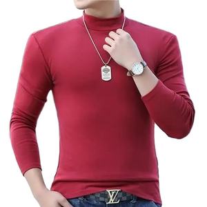 เสื้อเชิ้ตผู้ชายแฟชั่น คอสูง แขนยาว ไซส์ใหญ่ สำหรับฤดูใบไม้ร่วงและฤดูหนาว เนื้อผ้าอุ่นสบาย เหมาะสำหรับใส่เป็นเสื้อตัวใน สไตล์ทันสมัย - Product Image 3