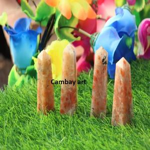 Varita de cristal curativa de piedra solar de alta calidad, luz positiva con decoración del hogar, precio al por mayor - Product Image 6