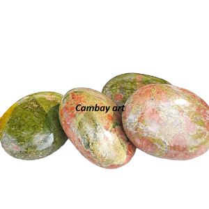 High Quality Unakite <b>Crystal</b> Palm Stone Natural <b>Raw</b> Rough Carved Religious Decoration Perfect Light Theme <b>Crystal</b>-Wholesale - Product Image 3